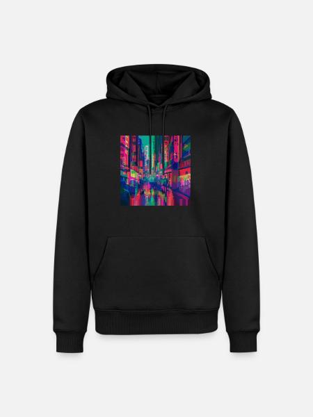 Japan Kawaii Otaku Tokyo - Männer Premium Bio Hoodie - Schwarz