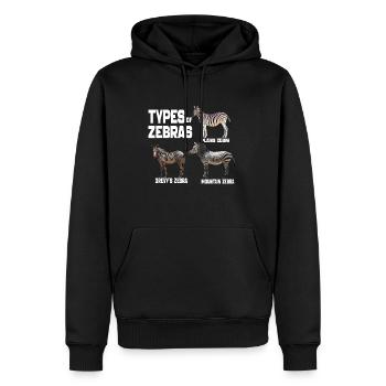 Arten von Zebras, Liste der Zebrarassen Tierliebhaber - Männer Premium Bio Hoodie - Schwarz - Vorne - Nico (187cm)
