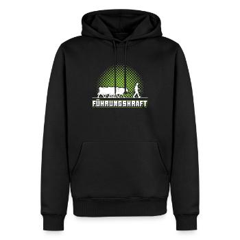Führungskraft Kühe Landwirt Bauer Geschenkidee - Männer Premium Bio Hoodie - Schwarz - Vorne - Nico (187cm)