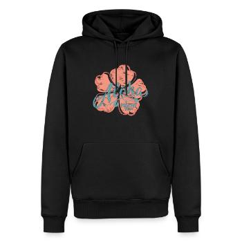 Aloha - Men’s Premium Organic Hoodie - black - Front - Nico (187cm)