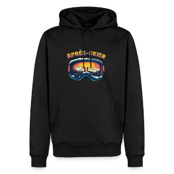 Après-ski - Men’s Premium Organic Hoodie - black - Front - Nico (187cm)