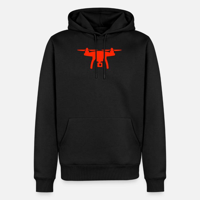 Drone - Sweat à capuche Premium bio Homme - noir
