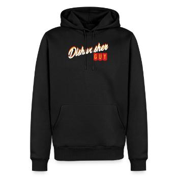 Lave-vaisselle homme lave-vaisselle Guy drôle Wasc - Sweat à capuche Premium bio Homme - noir - Devant - Nico (187cm)