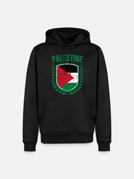 Palestine - Sweat à capuche Premium bio Homme - noir
