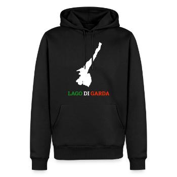 Gardasee Lago Di Garda Urlaub Geschenk - Männer Premium Bio Hoodie - Schwarz - Vorne - Nico (187cm)