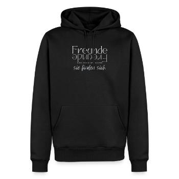 Beste Freunde FREUND Kumpel Kumpels - Männer Premium Bio Hoodie - Schwarz - Vorne - Nico (187cm)