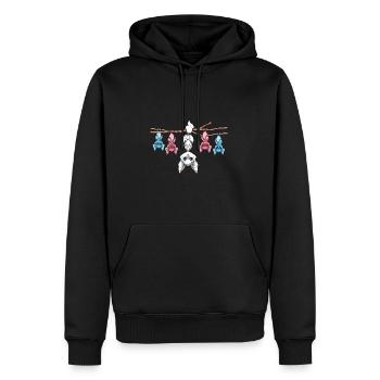 Anders sein - Lustiger Transgender-Fuchs und - Männer Premium Bio Hoodie - Schwarz - Vorne - Nico (187cm)