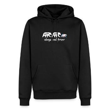 Transgender Mama Bär - LGBTQ Transgender - Männer Premium Bio Hoodie - Schwarz - Vorne - Nico (187cm)