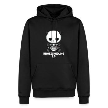 Bitte Nicht Stören - Gaming Panda - Männer Premium Bio Hoodie - Schwarz - Vorne - Nico (187cm)