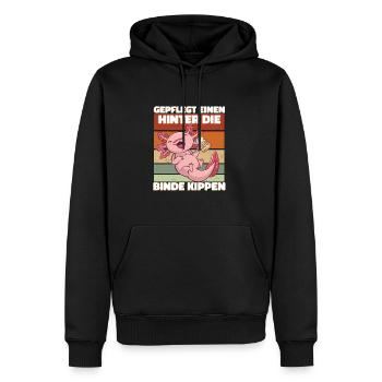 Lustiges Saufen Bier Trinken - Männer Premium Bio Hoodie - Schwarz - Vorne - Nico (187cm)