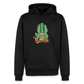Du bist der Boba zu meinem Tee - Kawaii Bubble Tea - Männer Premium Bio Hoodie - Schwarz - Vorne - Nico (187cm)