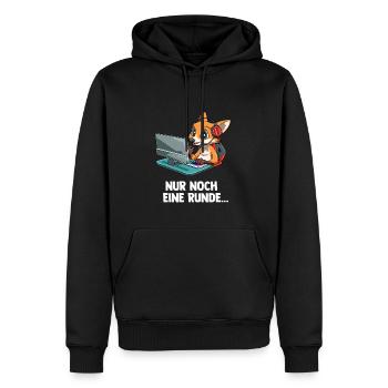Gaming Fuchs - Computer Spiele Videospiele - Männer Premium Bio Hoodie - Schwarz - Vorne - Nico (187cm)