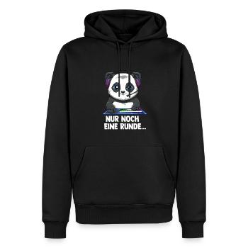 Gaming Panda - Computerspiele Videospiele - Männer Premium Bio Hoodie - Schwarz - Vorne - Nico (187cm)