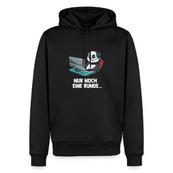 Gaming Panda - Computer Spiele Videospiele - Männer Premium Bio Hoodie - Schwarz - Vorne - Nico (187cm)