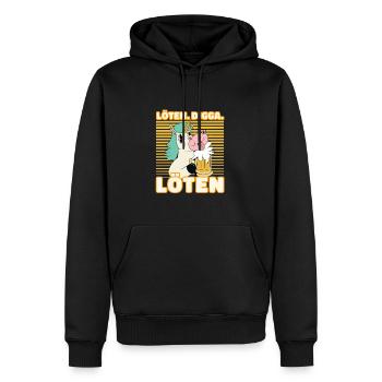 Löten Digga Löten Biertrinker Bier Einhorn - Bier - Männer Premium Bio Hoodie - Schwarz - Vorne - Nico (187cm)