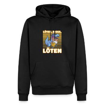 Löten Digga Löten Biertrinker Bier T-Rex - Saufen - Männer Premium Bio Hoodie - Schwarz - Vorne - Nico (187cm)