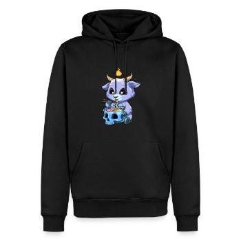 Pastell Goth Ramen Baphomet - Otaku Anime Manga - Männer Premium Bio Hoodie - Schwarz - Vorne - Nico (187cm)