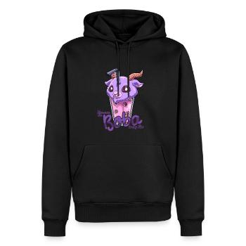 Bubble Tea Pastel Goth Nu Goth - Kawaii Bubble Tea - Männer Premium Bio Hoodie - Schwarz - Vorne - Nico (187cm)