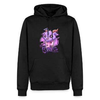 Bubble Tea Nu Goth Style - Otaku Bubble Tea - Männer Premium Bio Hoodie - Schwarz - Vorne - Nico (187cm)