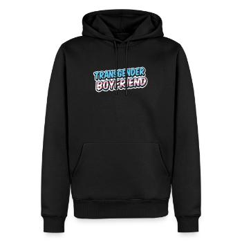 Transgender Boyfriend - Transmann Transmenschen - Männer Premium Bio Hoodie - Schwarz - Vorne - Nico (187cm)