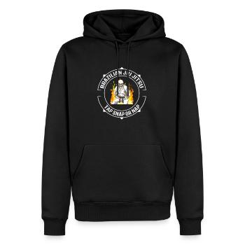 Jiu Jitsu Skeleton Frame - Kämpfen MMA BJJ - Männer Premium Bio Hoodie - Schwarz - Vorne - Nico (187cm)