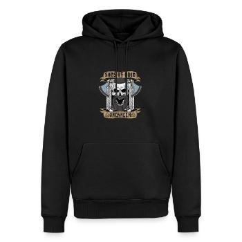 Sohn von Odin Walhalla Wikinger-Krieger - Männer Premium Bio Hoodie - Schwarz - Vorne - Nico (187cm)