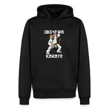 Karate Tiger - Karate Japanische Kampfkunst - Männer Premium Bio Hoodie - Schwarz - Vorne - Nico (187cm)