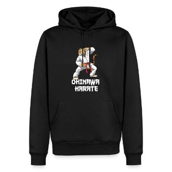 Karate Okinawa Tiger - Karate Japanische - Männer Premium Bio Hoodie - Schwarz - Vorne - Nico (187cm)