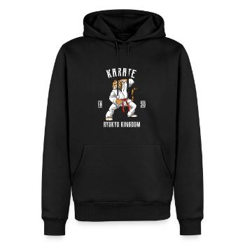 Karate Tiger - Karate Japanische Kampfkunst - Männer Premium Bio Hoodie - Schwarz - Vorne - Nico (187cm)