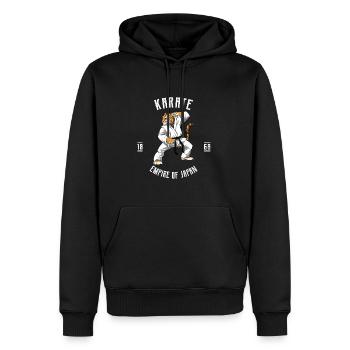 Karate Tiger - Kämpfen mit japanischen - Männer Premium Bio Hoodie - Schwarz - Vorne - Nico (187cm)