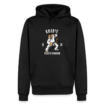 Karate Japanische Kampfkünste Kämpfen MMA - Männer Premium Bio Hoodie - Schwarz - Vorne - Nico (187cm)
