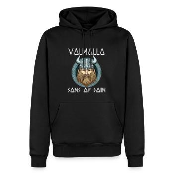 Valhalla Sons Of Odin - Wikinger-Krieger-Normannen - Männer Premium Bio Hoodie - Schwarz - Vorne - Nico (187cm)