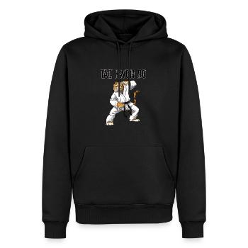 Taekwondo Tiger - TKD Kampfsport Tiger - Männer Premium Bio Hoodie - Schwarz - Vorne - Nico (187cm)