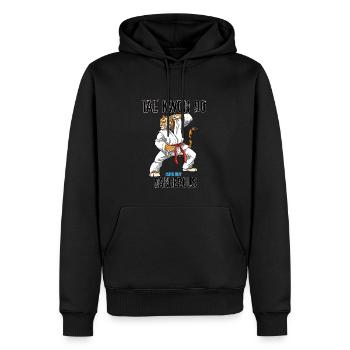 Taekwondo Kämpfer - Niedlich TKD Koreanische - Männer Premium Bio Hoodie - Schwarz - Vorne - Nico (187cm)