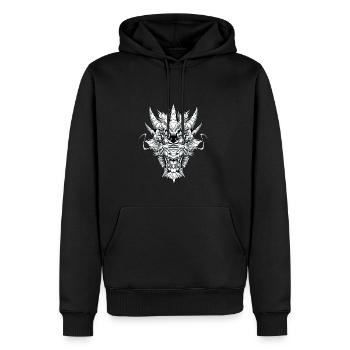 Chinesischer Drache - Fantasy Mythischer - Männer Premium Bio Hoodie - Schwarz - Vorne - Nico (187cm)