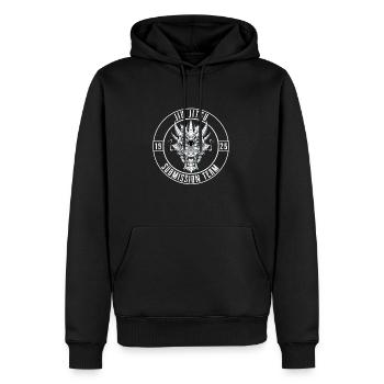 Jiu Jitsu Dragon - Unterwerfung Team Jiu Jitsu - Männer Premium Bio Hoodie - Schwarz - Vorne - Nico (187cm)