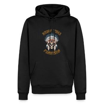 Muay Thai Thai Boxen MMA Skelett Kriegshaube - Männer Premium Bio Hoodie - Schwarz - Vorne - Nico (187cm)