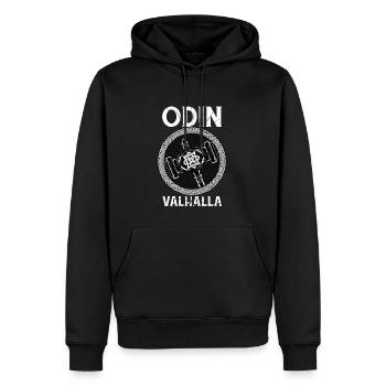 Wikinger Hammer - Odin Walhalla Wikinger Krieger - Männer Premium Bio Hoodie - Schwarz - Vorne - Nico (187cm)