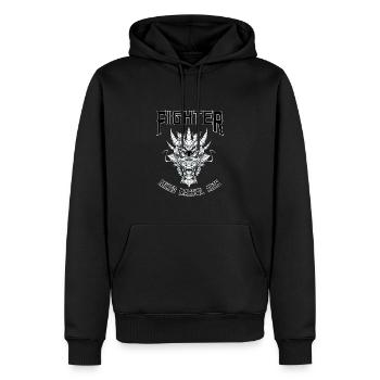 MMA Dragon Demon - Käfigkämpfer Freies Kämpfen - Männer Premium Bio Hoodie - Schwarz - Vorne - Nico (187cm)