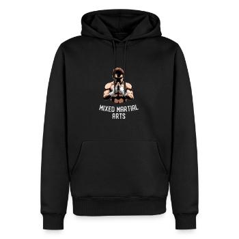MMA Fighter Man - Cage Fighter Freies Kämpfen - Männer Premium Bio Hoodie - Schwarz - Vorne - Nico (187cm)
