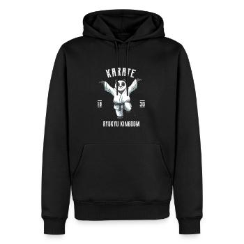 Karate Japanische Kampfkunst Kampf MMA Panda - Männer Premium Bio Hoodie - Schwarz - Vorne - Nico (187cm)