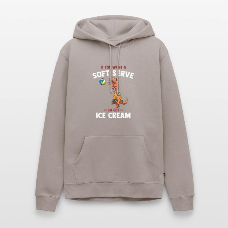 Wenn du ein Softeis willst, hol dir Eiscreme - Männer Premium Bio Hoodie