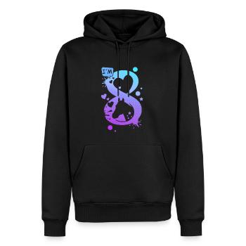 8. Geburtstag Pferde 8 Jahre Mädchen Reiterin - Männer Premium Bio Hoodie - Schwarz - Vorne - Nico (187cm)