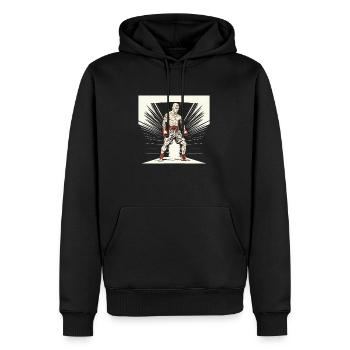 MMA und Boxen Old Man - Käfig und Freikampf Boxing - Männer Premium Bio Hoodie - Schwarz - Vorne - Nico (187cm)