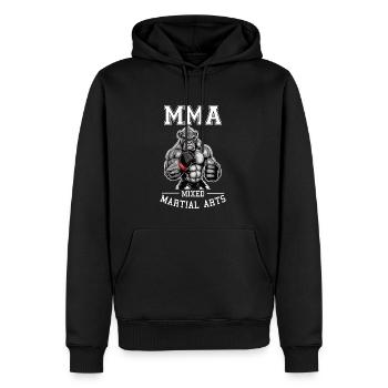 MMA Gorilla - Käfigkämpfer Freies Kämpfen - Männer Premium Bio Hoodie - Schwarz - Vorne - Nico (187cm)