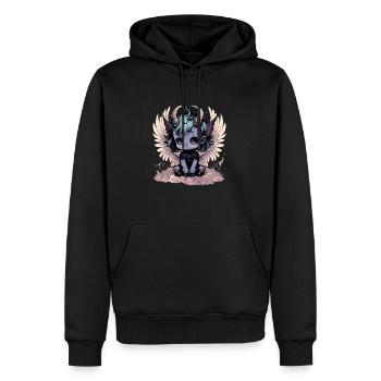 Niedliches Dämonenmädchen - Kawaii Anime Baby - Männer Premium Bio Hoodie - Schwarz - Vorne - Nico (187cm)
