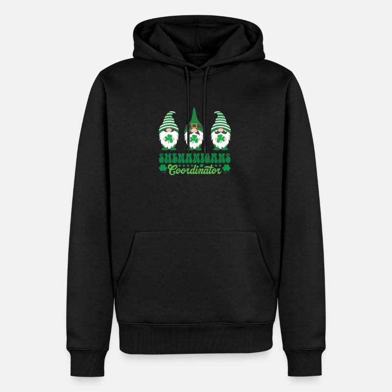 St. Patricks Day Shenanigans - Männer Premium Bio Hoodie - Schwarz