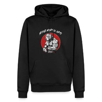 Mixed Martial Arts Pitbull- Cage Fighter Freies - Männer Premium Bio Hoodie - Schwarz - Vorne - Nico (187cm)