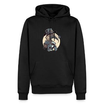 Die Pestärztin - Mittelalterlicher Horror für die - Männer Premium Bio Hoodie - Schwarz - Vorne - Nico (187cm)