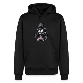 Starker Muay Thai Gorilla - Thai Boxen und Kämpfen - Männer Premium Bio Hoodie - Schwarz - Vorne - Nico (187cm)